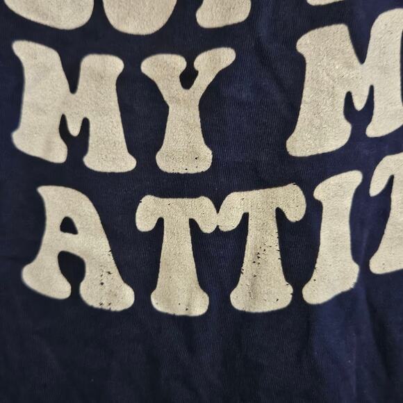 Small Dark Blue I may Look like my dad but i have my mom's attitude short sleeve - Picture 3 of 5